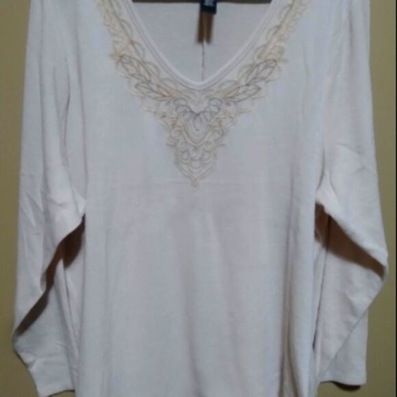 🤠Karen Brooks V Neck Sweater Size 3X - Picture 3 of 7